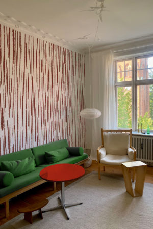 N°634 :  Tracé Sauvage  - grenat -salonn