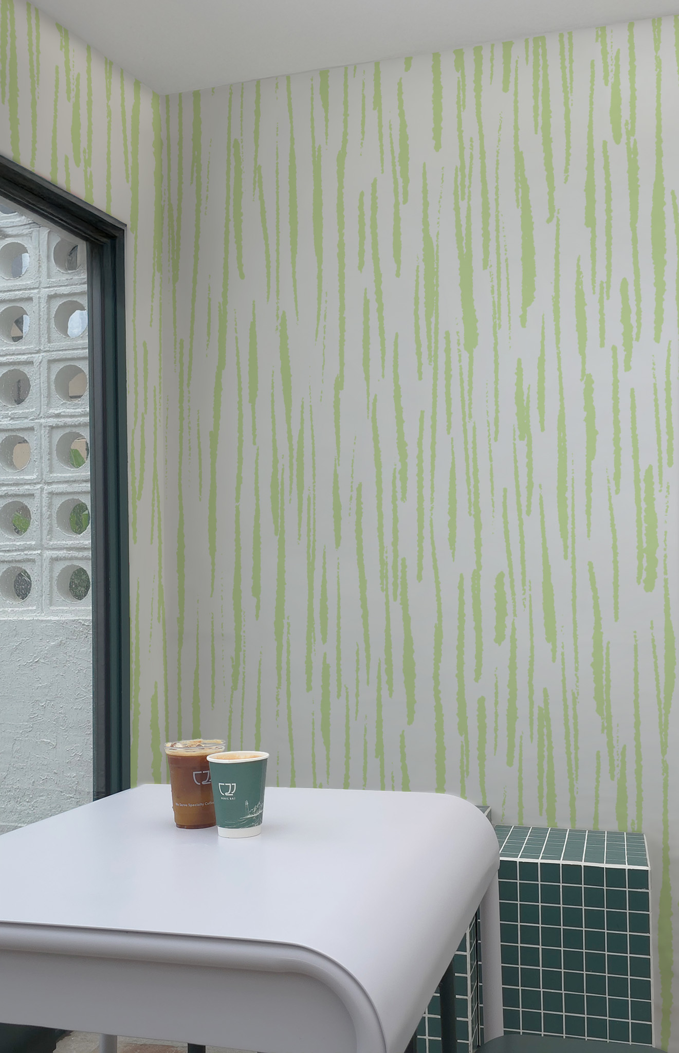 N°634 : Wild Drawing - green - public spaces