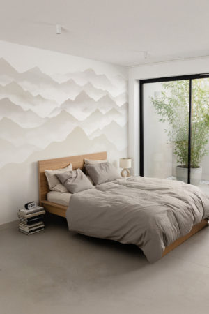N°642 : Mists of the Peaks - beige - bedroom.