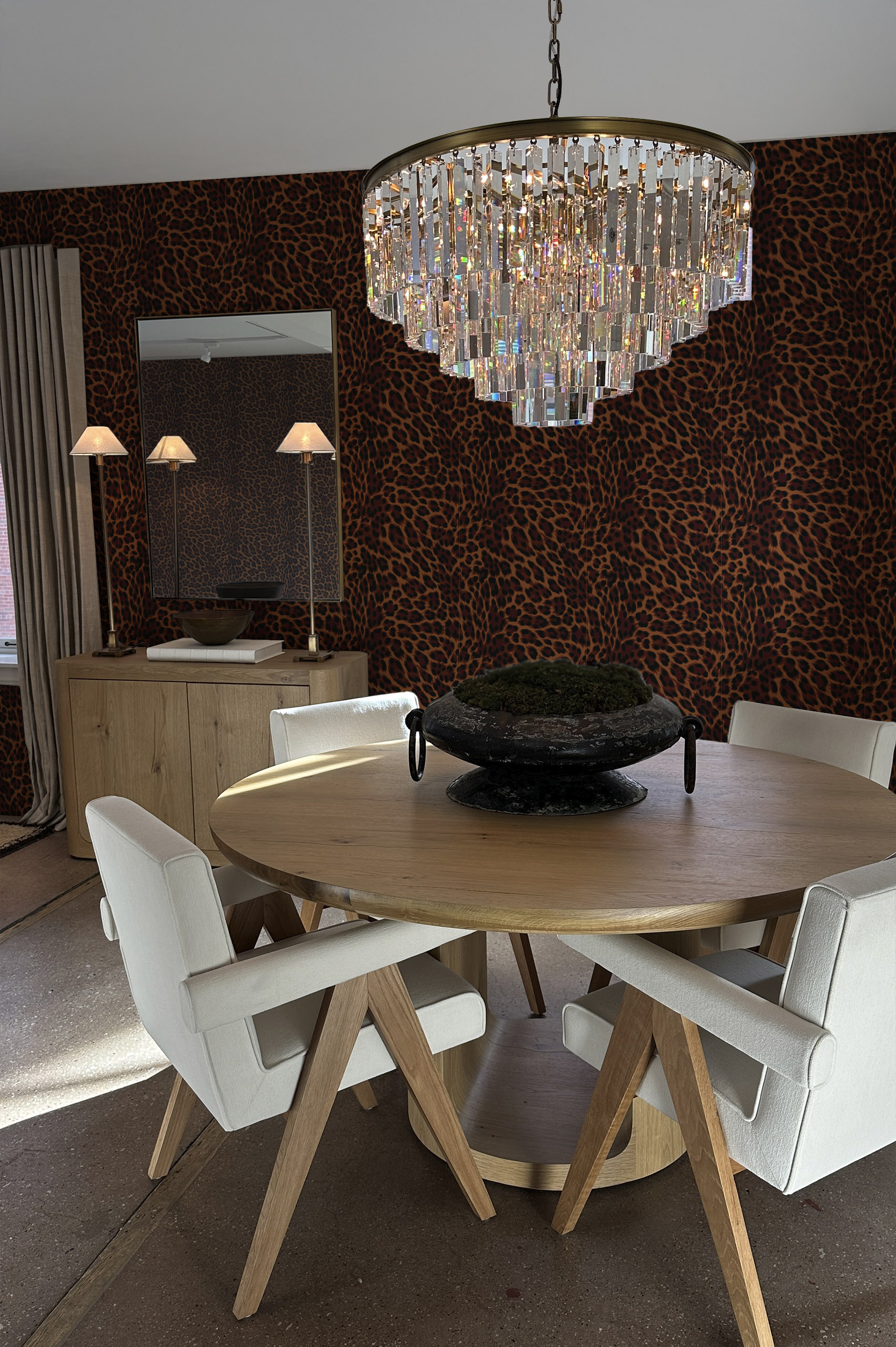 Nº647 : Wild Instinct - terracotta - living room N°647 : Wild Instinct - terracotta - living room