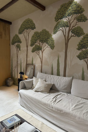 N°652 : Trees of Eden - multicoloured - living room.