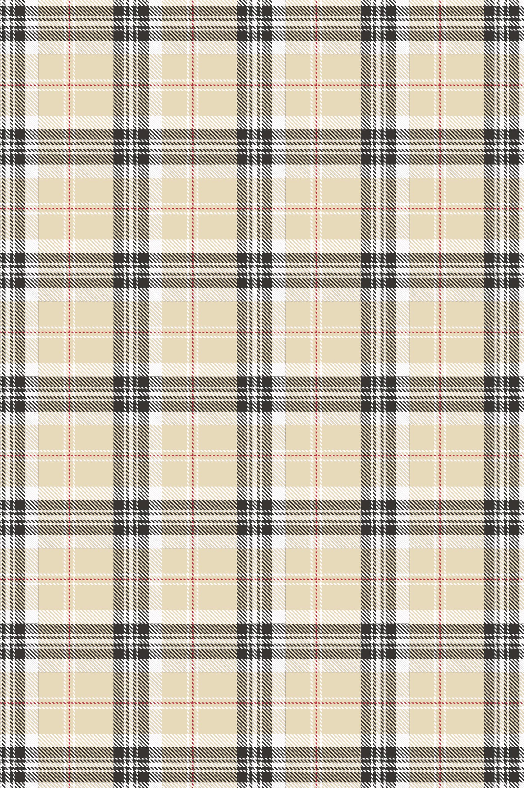 n654 beige motif N°654 : Tartan Coloré - Rose - zoom motif