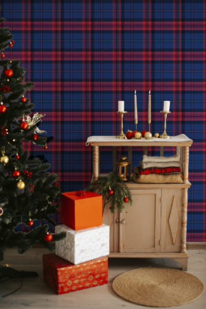 N°655 : Heritage Tartan - red - living room.