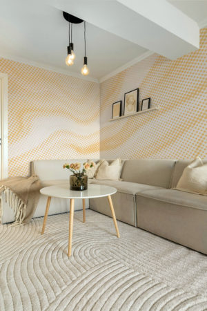 N°656 : Ondes Subtiles - jaune - salon.