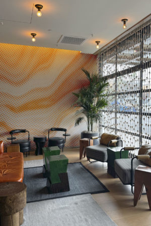 N°656 : Ondes Subtiles - orange - public spaces.