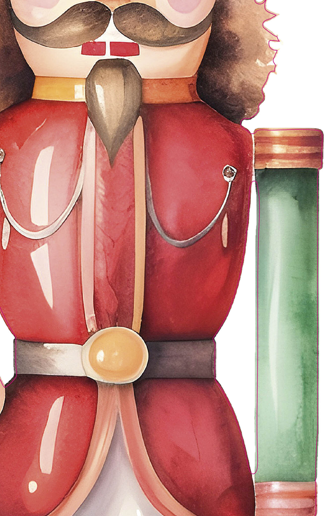 Stickers Casse-Noisettes motif zoom