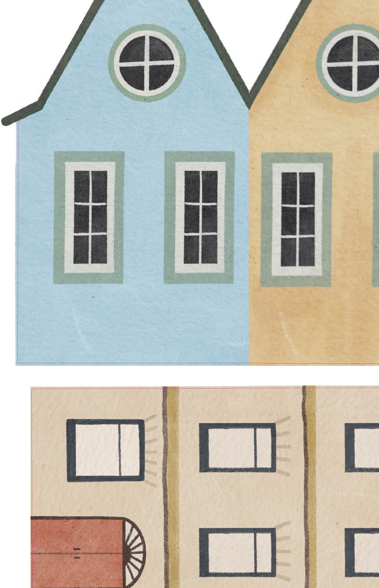 Stickers Muraux L’aventure motif zoom