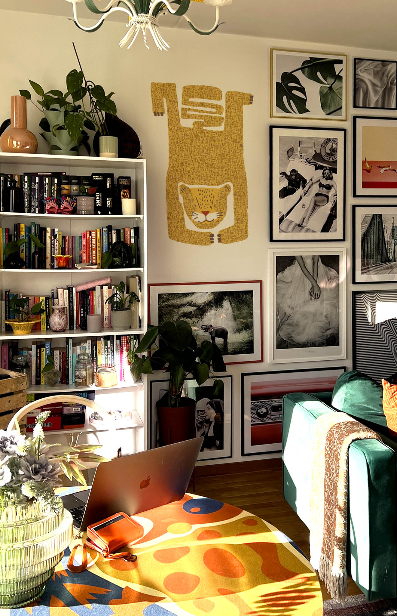 guépard salon jaune