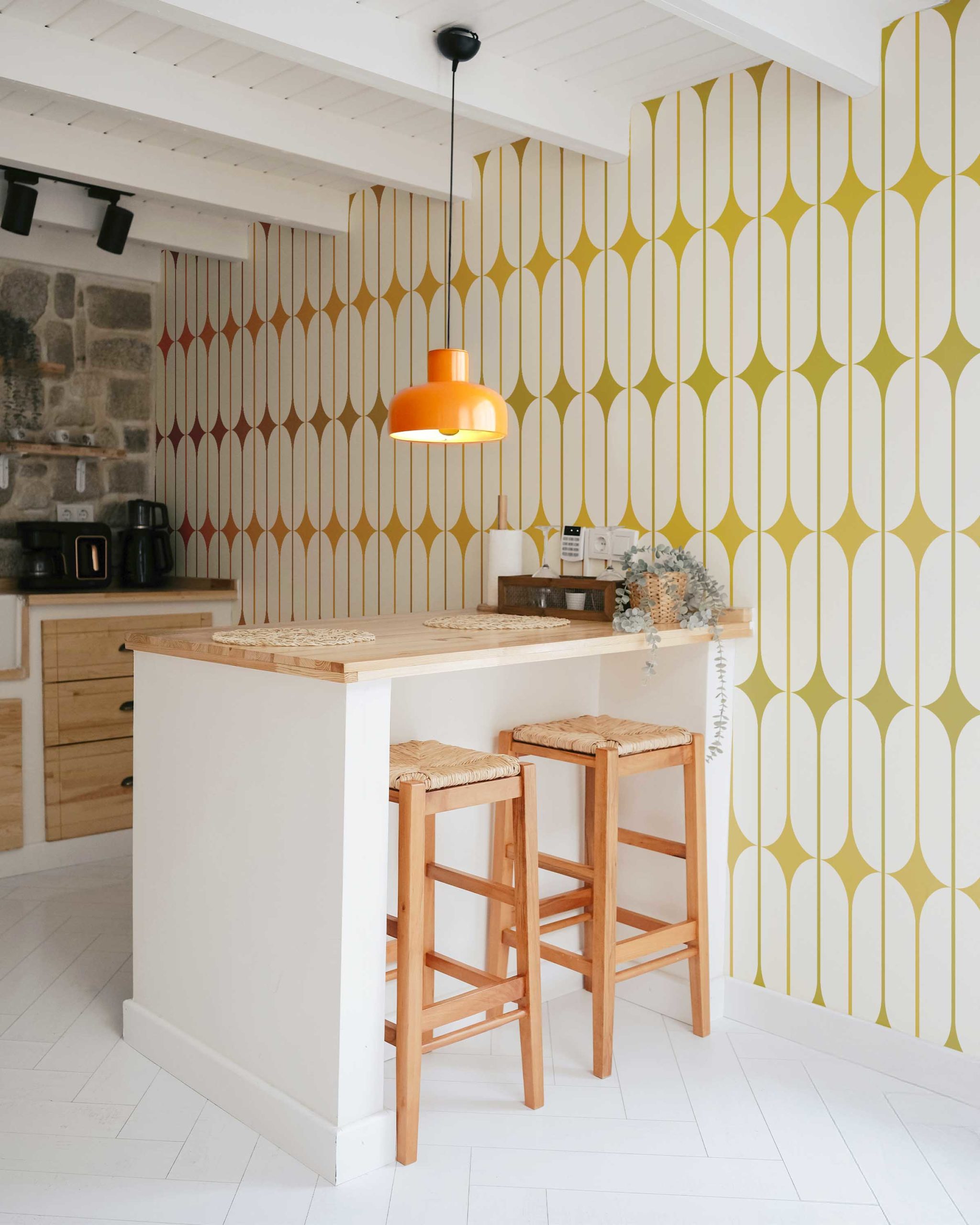 N696 Yellow Green Kitchen