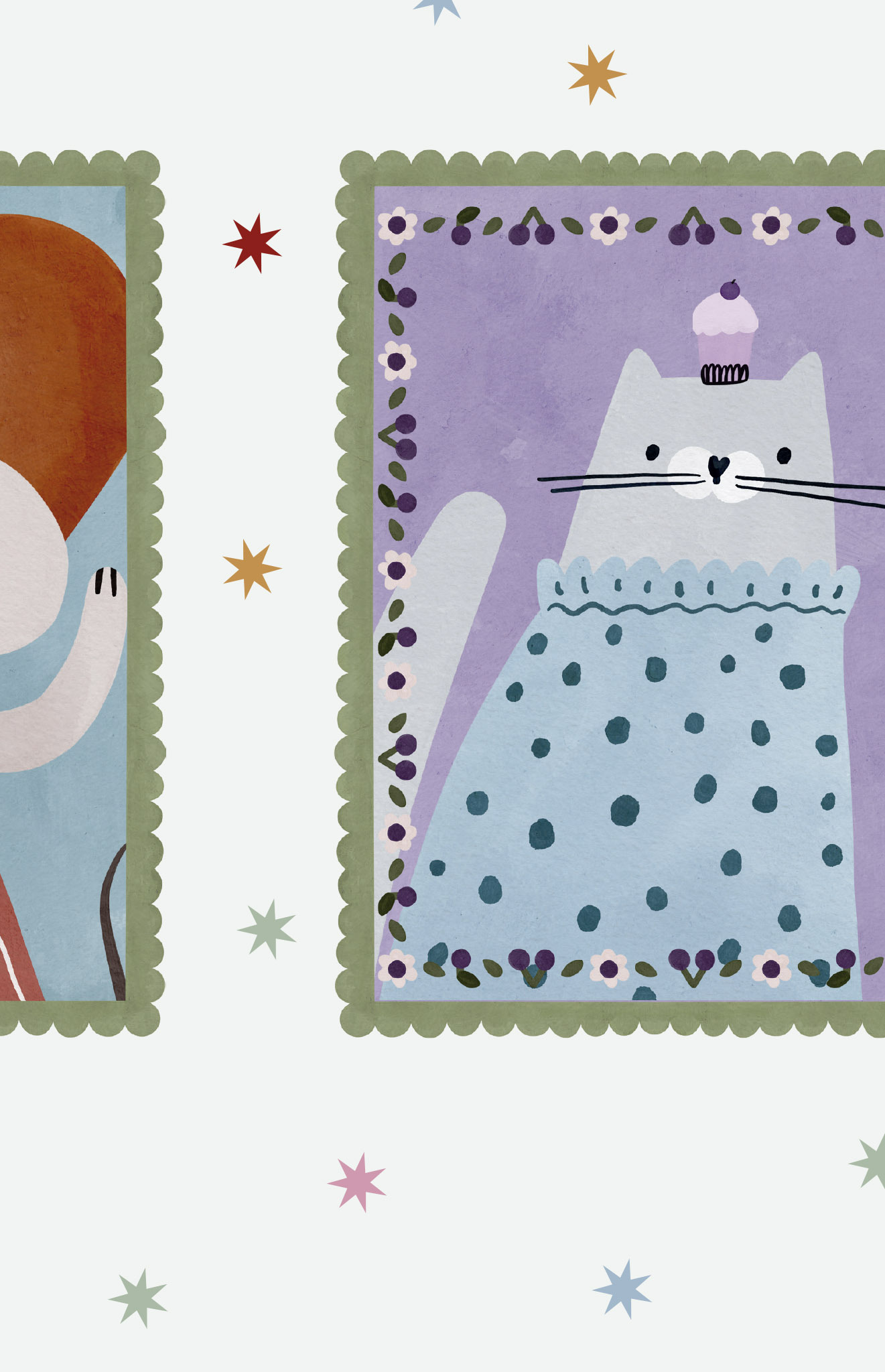 n763 bleu motif zoom