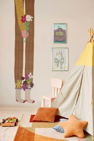 géant et fleurs stickers wellpapers